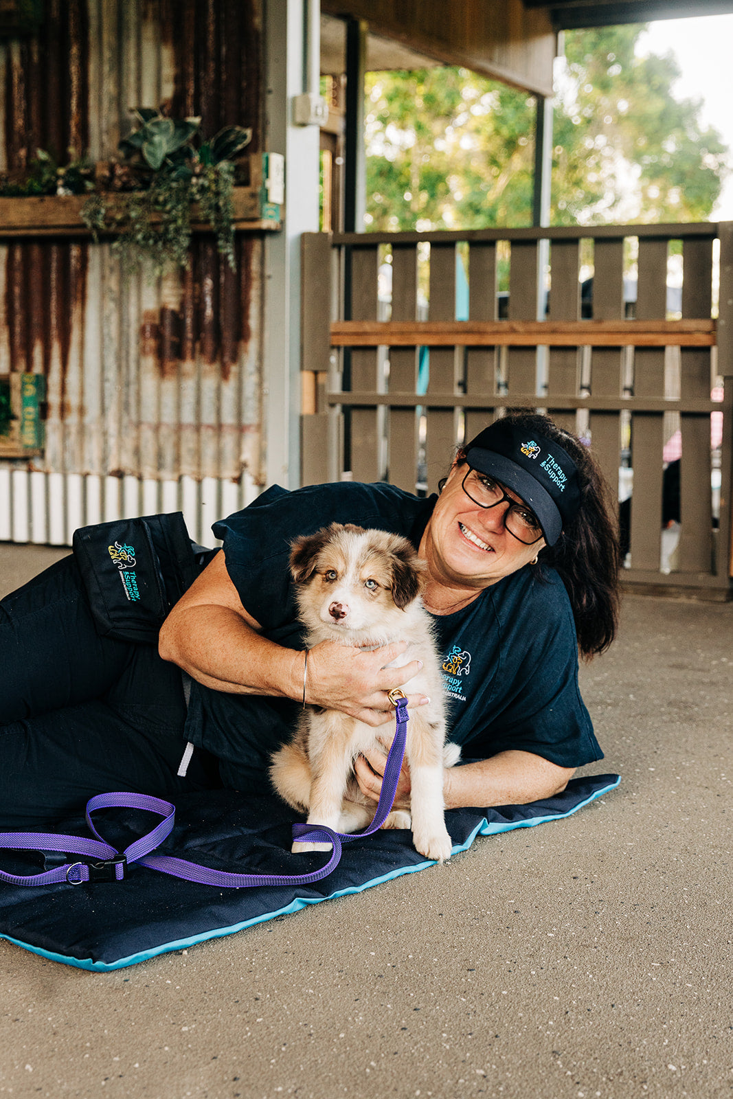 Professional dog trainer working with calm, focused dogs at TASAA Samford Valley. Expert dog, puppy, and therapy dog training including Puppy Stay and Train and Intensive Obedience Courses